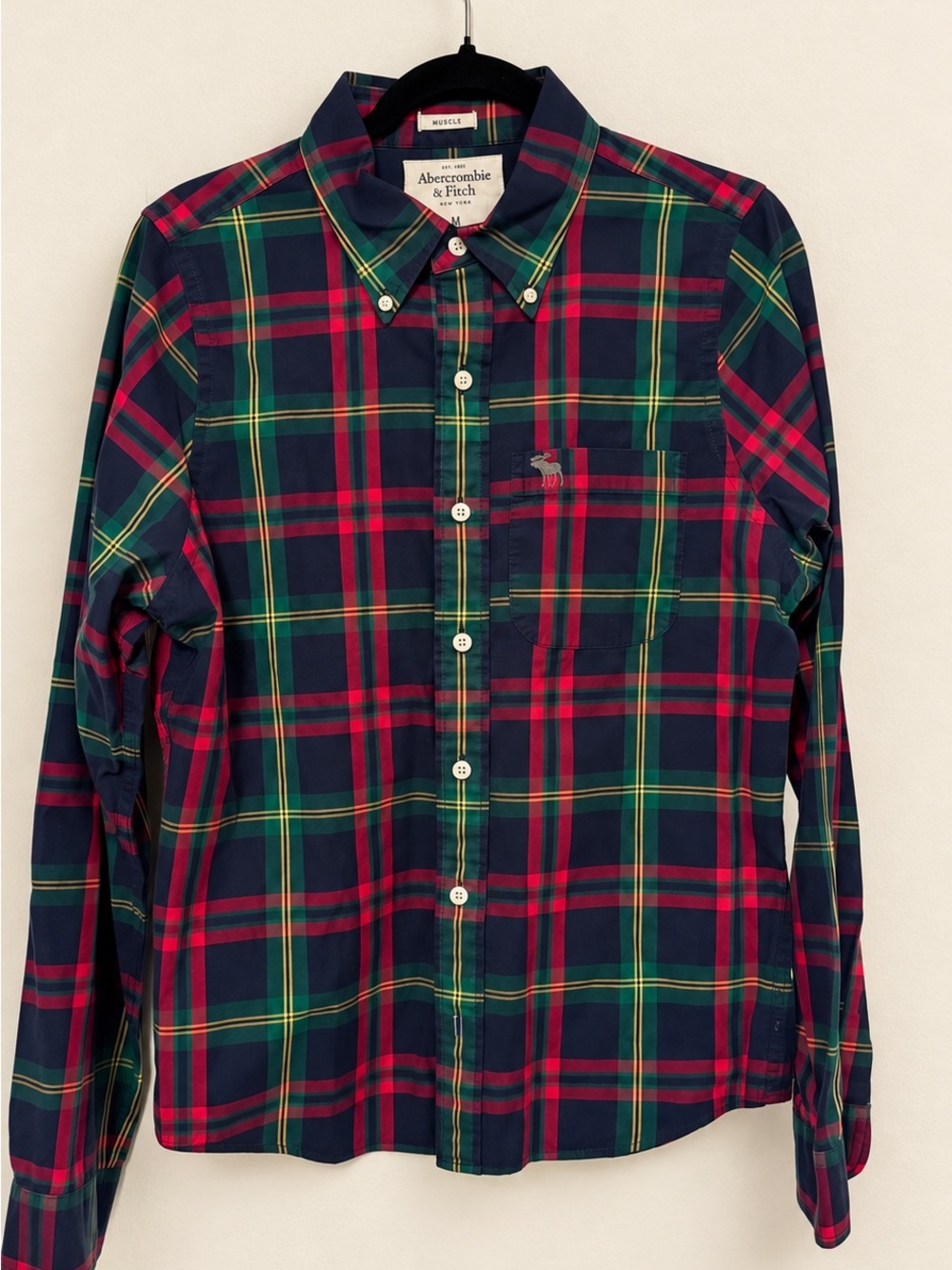 Abercrombie & Fitch Plaid Button Down Shirt Youth 12-14 Women’s XS S